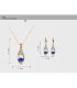 SET436 - Angel Tears Crystal Necklace Set